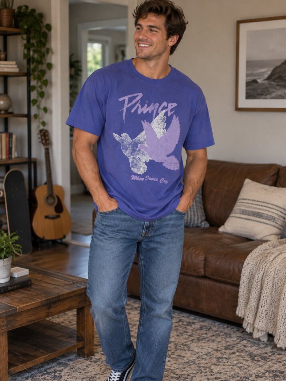 GAP Purple Rain Graphic T-Shirt - Size XL - BRAND NEW